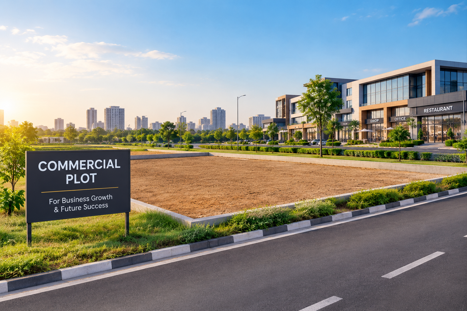Commercial plots on active roads in Jaipur